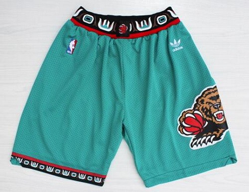 Men's Vancouver Grizzlies Green Throwback Swingman Shorts