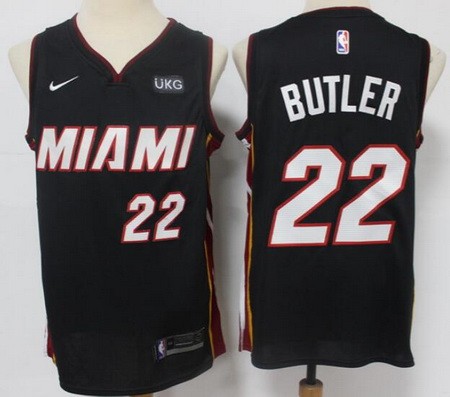 Men's Miami Heat #22 Jimmy Butler Black 2021 Icon Sponsor Swingman Jersey