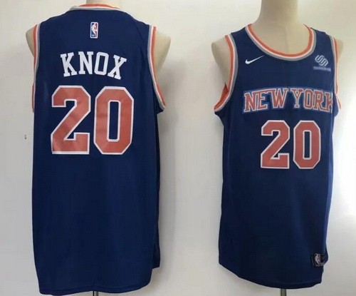 Men's New York Knicks #20 Kevin Knox Blue Icon Sponsor Swingman Jersey