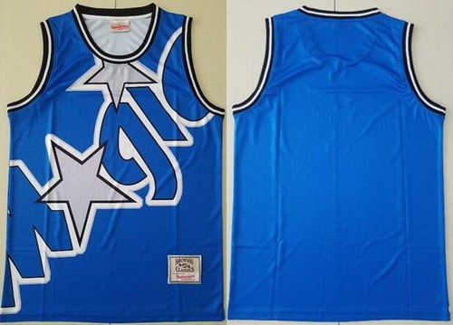 Men's Orlando Magic Blank Blue Hollywood Classic Printed Swingman Jersey