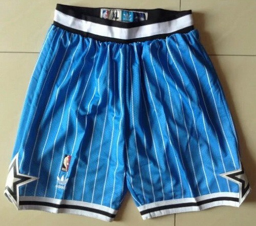 Men's Orlando Magic Blue Stripes Throwback Swingman Shorts