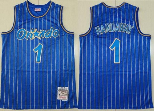 Men's Orlando Magic #1 Penny Hardaway Blue 1994 Hollywood Classic Limited Swingman Jersey