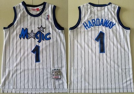 Men's Orlando Magic #1 Penny Hardaway White 1993 Hollywood Classic Swingman Jersey