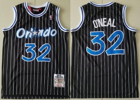 Men's Orlando Magic #32 Shaquille O'Neal Black 1994 Hollywood Classic Swingman Jersey
