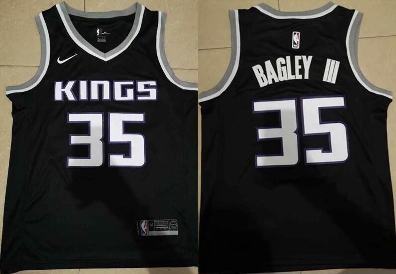 Men's Sacramento Kings #35 Marvin Bagley III Black Icon Swingman Jersey