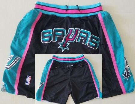 Men's San Antonio Spurs Black Just Don Shorts