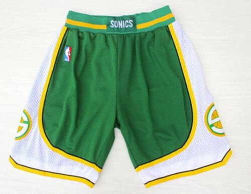 Men's Seattle Sonics Green Throwback Swingman Shorts