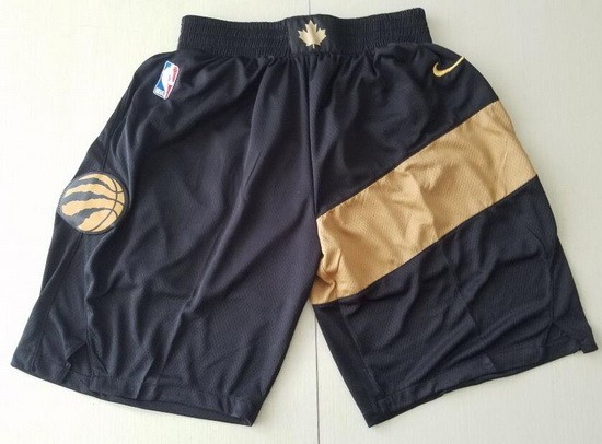 Men's Toronto Raptors Black City Swingman Shorts