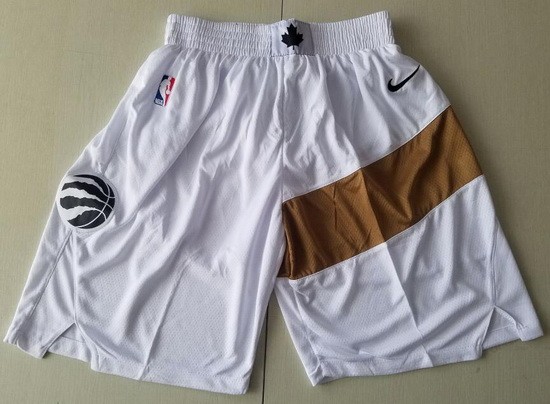 Men's Toronto Raptors White City Swingman Shorts