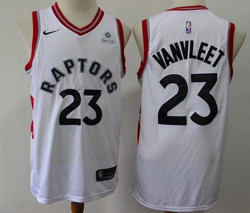 Men's Toronto Raptors #23 Fred VanVleet White Icon Sponsor Swingman Jersey