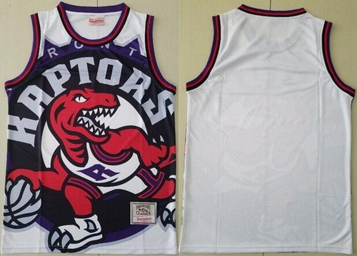 Men's Toronto Raptors Blank White Hollywood Classic Printed Swingman Jersey