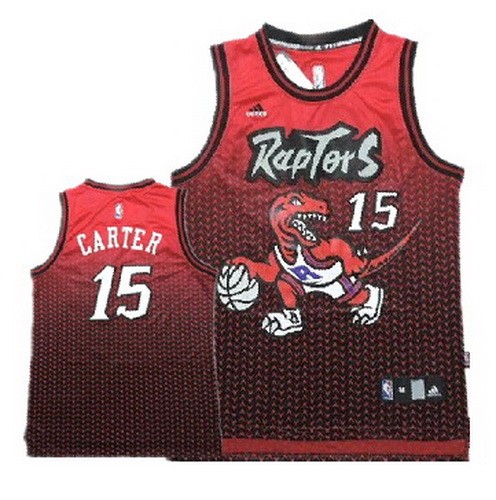 Men's Toronto Raptors #15 Vince Carter Red Drift Fashion Swingman Jersey