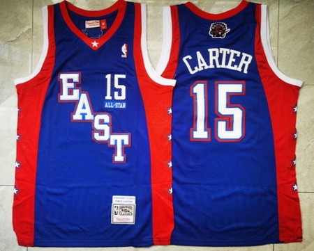 Men's Toronto Raptors #15 Vince Carter Blue 2004 All Star Swingman Jersey