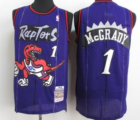 Men's Toronto Raptors #1 Tracy McGrady Purple 1998 Throwback Swingman Jersey