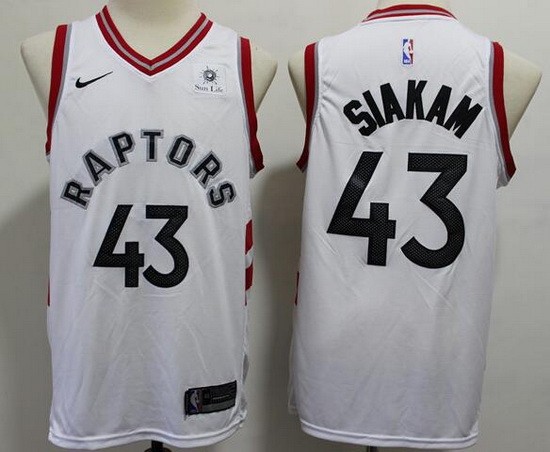 Men's Toronto Raptors #43 Pascal Siakam White Icon Sponsor Swingman Jersey