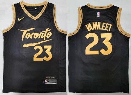 Men's Toronto Raptors #23 Fred VanVleet Black 2021 City Icon Swingman Jersey