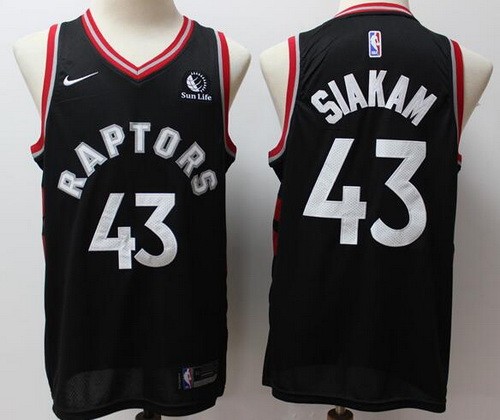 Men's Toronto Raptors #43 Pascal Siakam Black 2019 Icon Sponsor Swingman Jersey