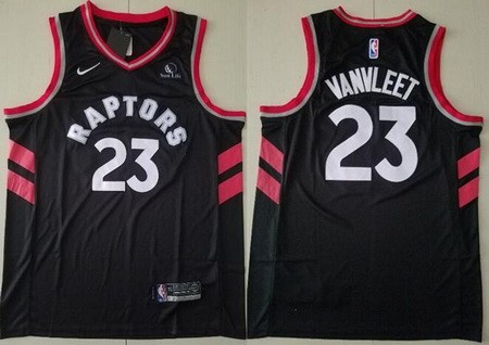 Men's Toronto Raptors #23 Fred VanVleet Black 2019 Icon Sponsor Swingman Jersey