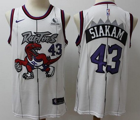 Men's Toronto Raptors #43 Pascal Siakam White Hardwood Classics Icon Sponsor Swingman Jersey
