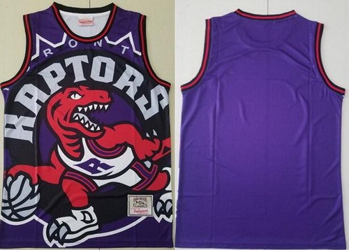 Men's Toronto Raptors Blank Purple Hollywood Classic Printed Swingman Jersey