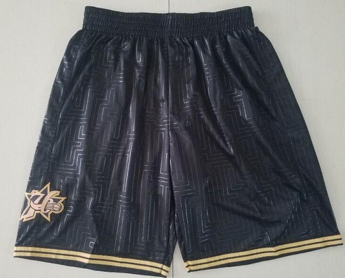 Men's Philadelphia 76ers Black 2000 Hollywood Classic Limited Swingman Shorts
