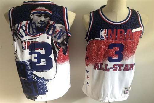 Men's Philadelphia 76ers #3 Allen Iverson All Star Special Edition Swingman Jersey