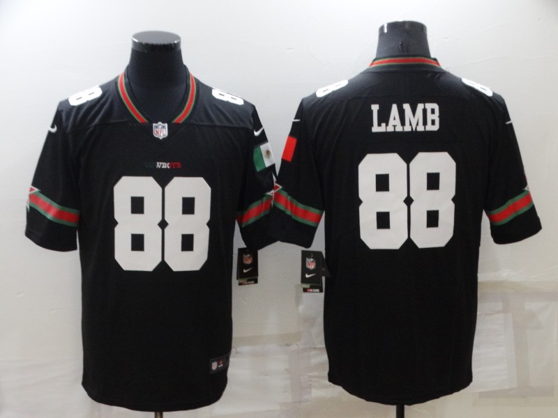 Men's Dallas Cowboys #88  Ceedee Lamb Black  2022 Jersey  Mexico Edition