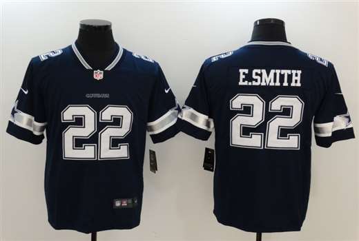 Men's Dallas Cowboys #22 Emmitt Smith Limited Navy Vapor Untouchable Jersey