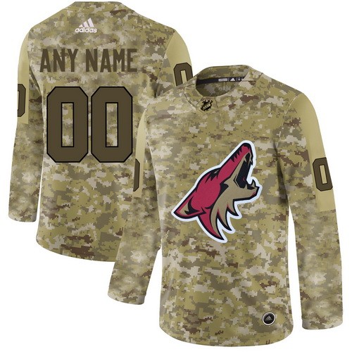 Men's Arizona Coyotes Customized Camo Fashion Authentic Jersey