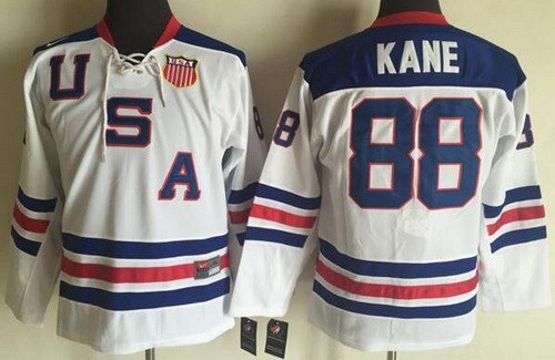 Youth USA #88 Patrick Kane White Jersey
