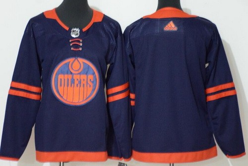 Youth Edmonton Oilers Blank Navy 50th Anniversary Authentic Jersey