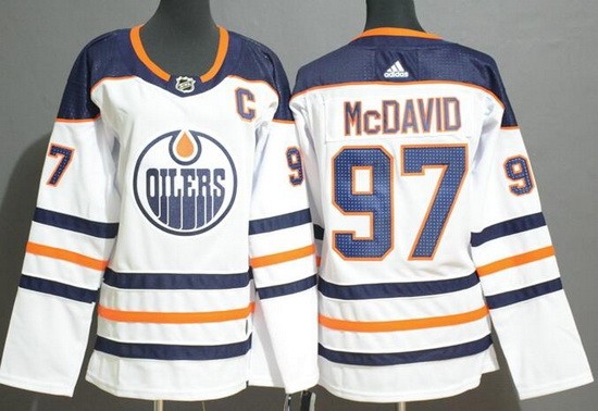 Youth Edmonton Oilers #97 Connor McDavid White Jersey
