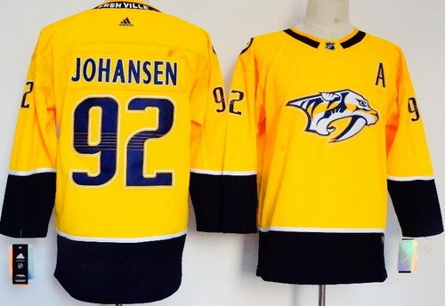 Youth Nashville Predators #92 Ryan Johansen Yellow Jersey