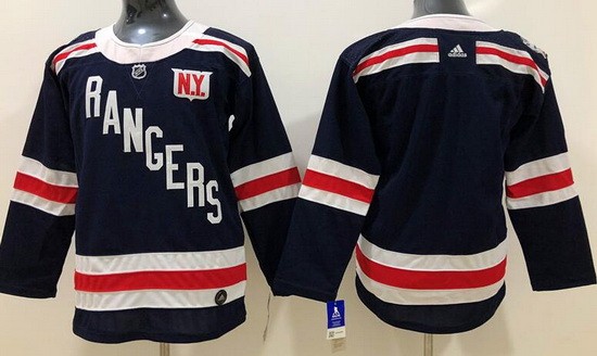 Youth New York Rangers Blank Navy 2018 Winter Classic Jersey