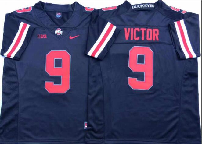 Mens NCAA Ohio State Buckeyes 9 Victor Black College Football Jersey