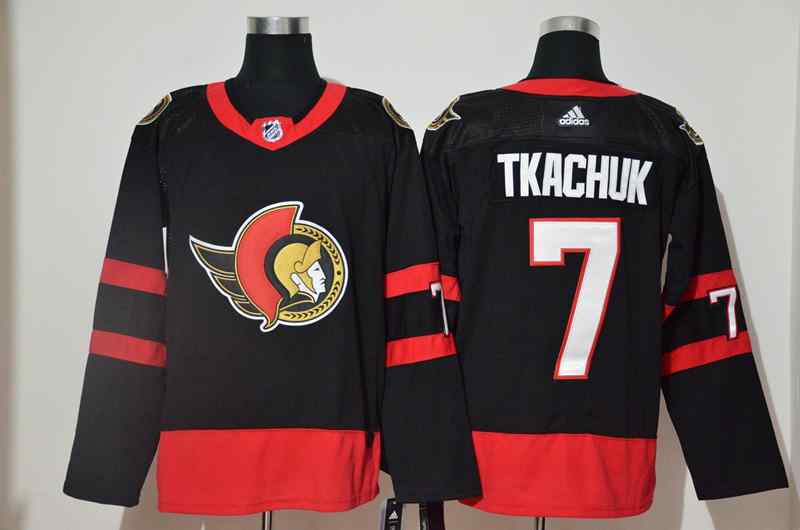 Senators 7 Brady Tkachuk Black 2020-21 Reverse Retro Adidas Jersey