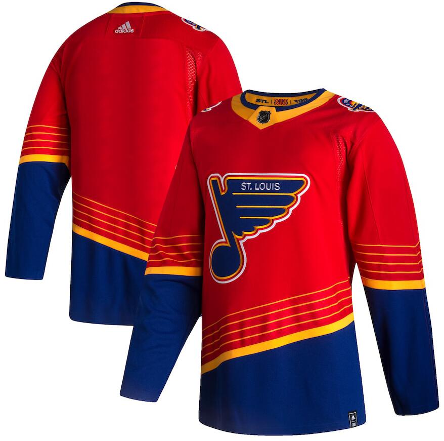 Blues Blank Red 2020-21 Reverse Retro Adidas Jersey