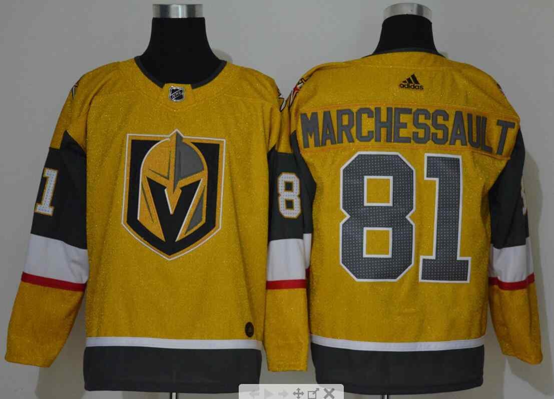 Vegas Golden Knights 81 Jonathan Marchessault Gold 2020-21 Adidas Jersey