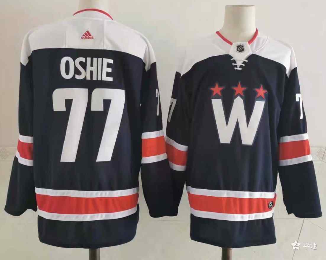 Capitals 77 T.J. Oshie Navy 2020-21 Adidas Jersey