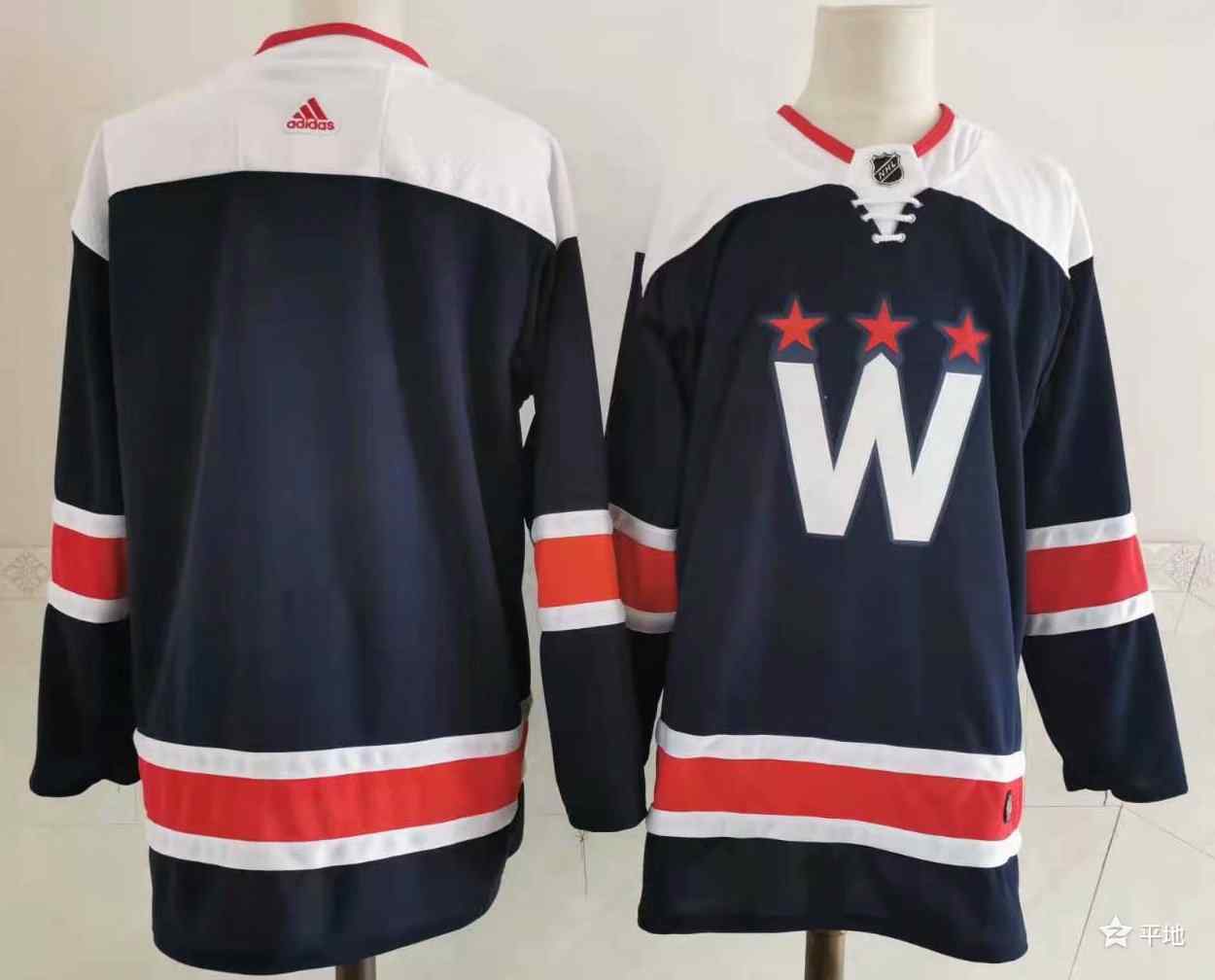 Capitals Blank Navy 2020-21 Adidas Jersey
