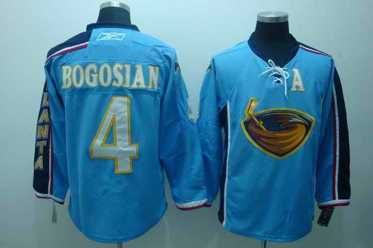 Thrashers 4 Bogosian Light Blue Jerseys