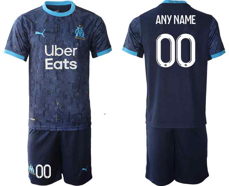 2020-21 Olympique De Marseille Customized Away Soccer Jersey