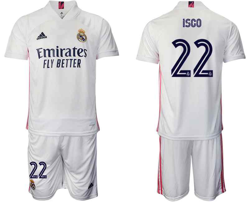 2020-21 Real Madrid 22 ISCO Home Soccer Jersey