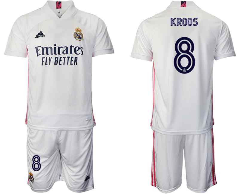 2020-21 Real Madrid 8 KROOS Home Soccer Jersey