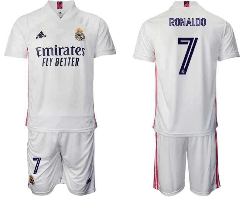 2020-21 Real Madrid 7 RONALDO Home Soccer Jersey