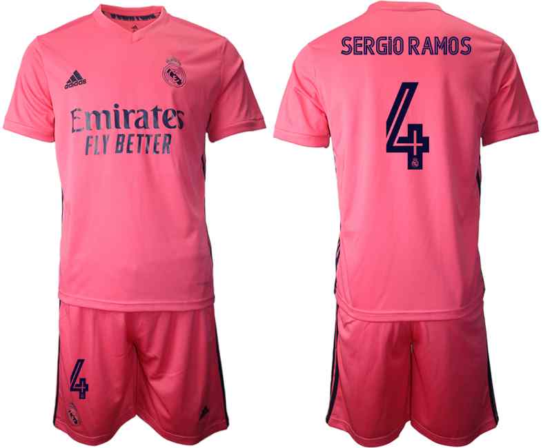 2020-21 Real Madrid 4 SERGIO RAMOS Away Soccer Jersey