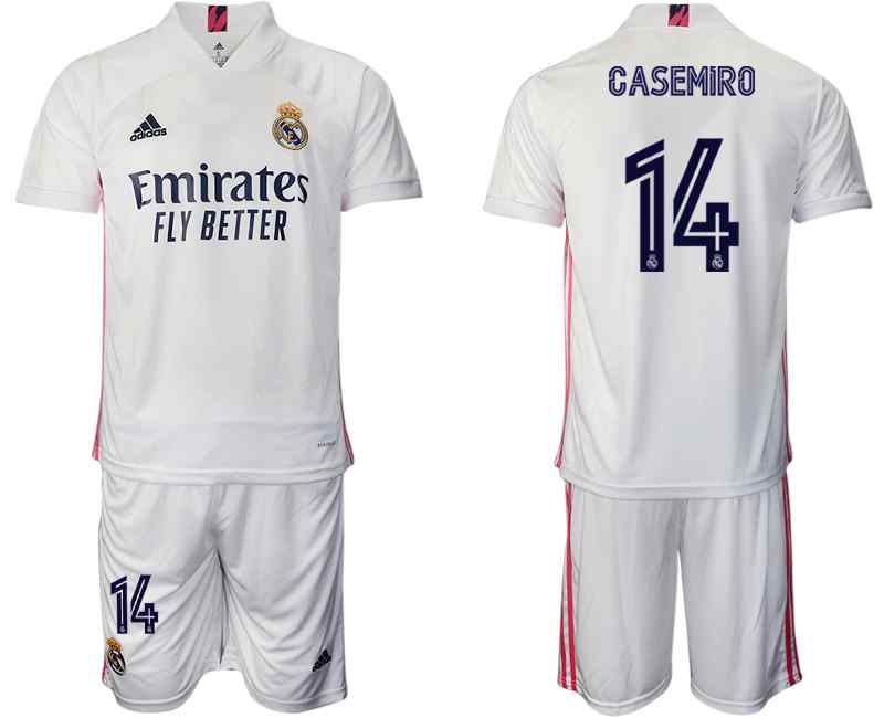 2020-21 Real Madrid 14 CASEMITRO Home Soccer Jersey