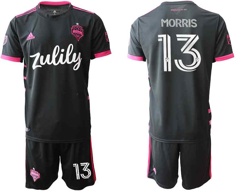 2020-21 Seattle Sounders 13 MORRIS Away Soccer Jersey