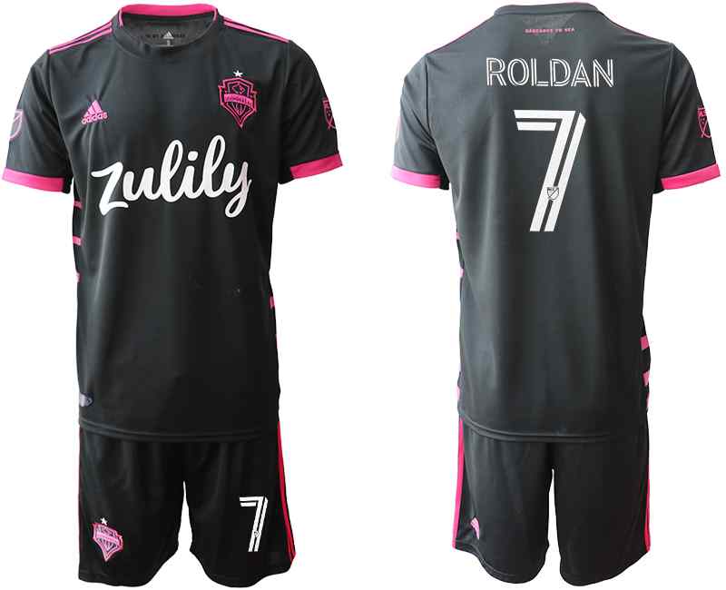 2020-21 Seattle Sounders 7 ROLDAN Away Soccer Jersey