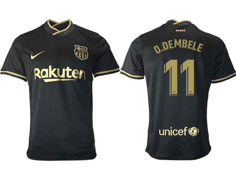 2020-21 Barcelona 11 O.DEMBELE Away Thailand Soccer Jersey